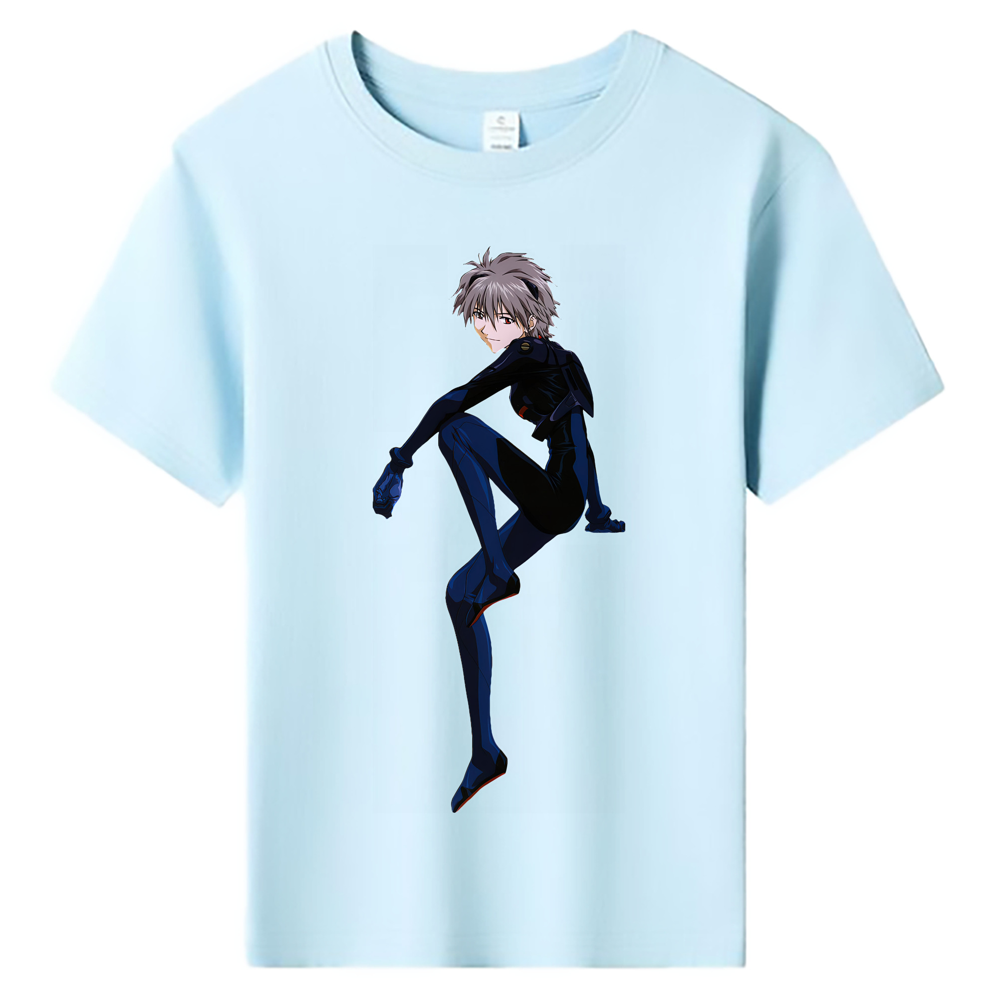 （画像用） EVA 新世紀エヴァンゲリオン 綿100％キッズTシャツ（フロントプリント）